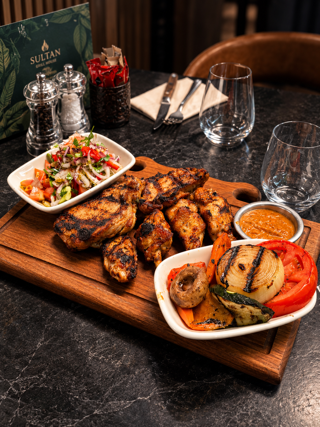 formule express a midi chez la table du sultan, restaurant à plan de campagne
